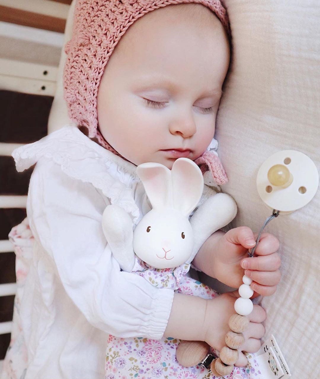 Bunny Lovey met kop van biologisch natuurlijk rubber