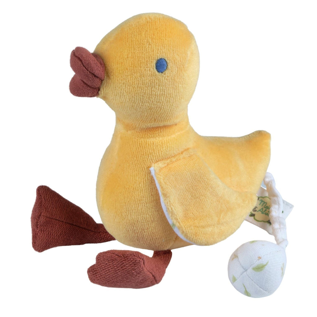 Gelbes Bio-Plüsch-Entchen Musikspielzeug für Babys