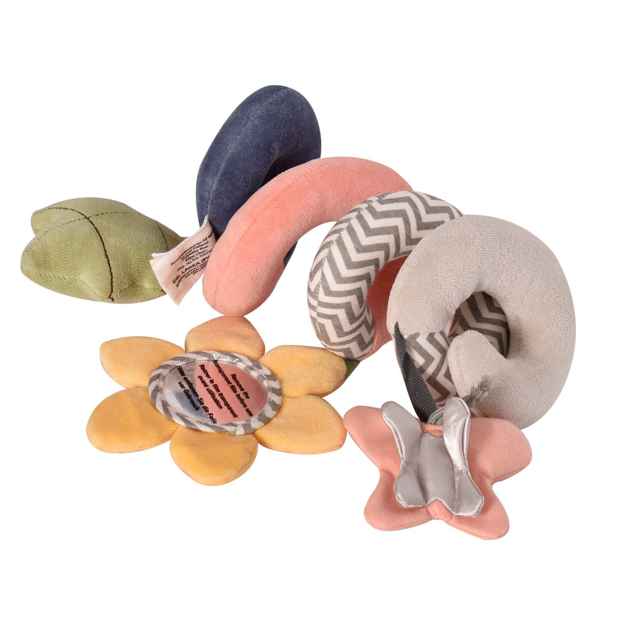 Fabric Activity Spiral with Three Interactive Shapes