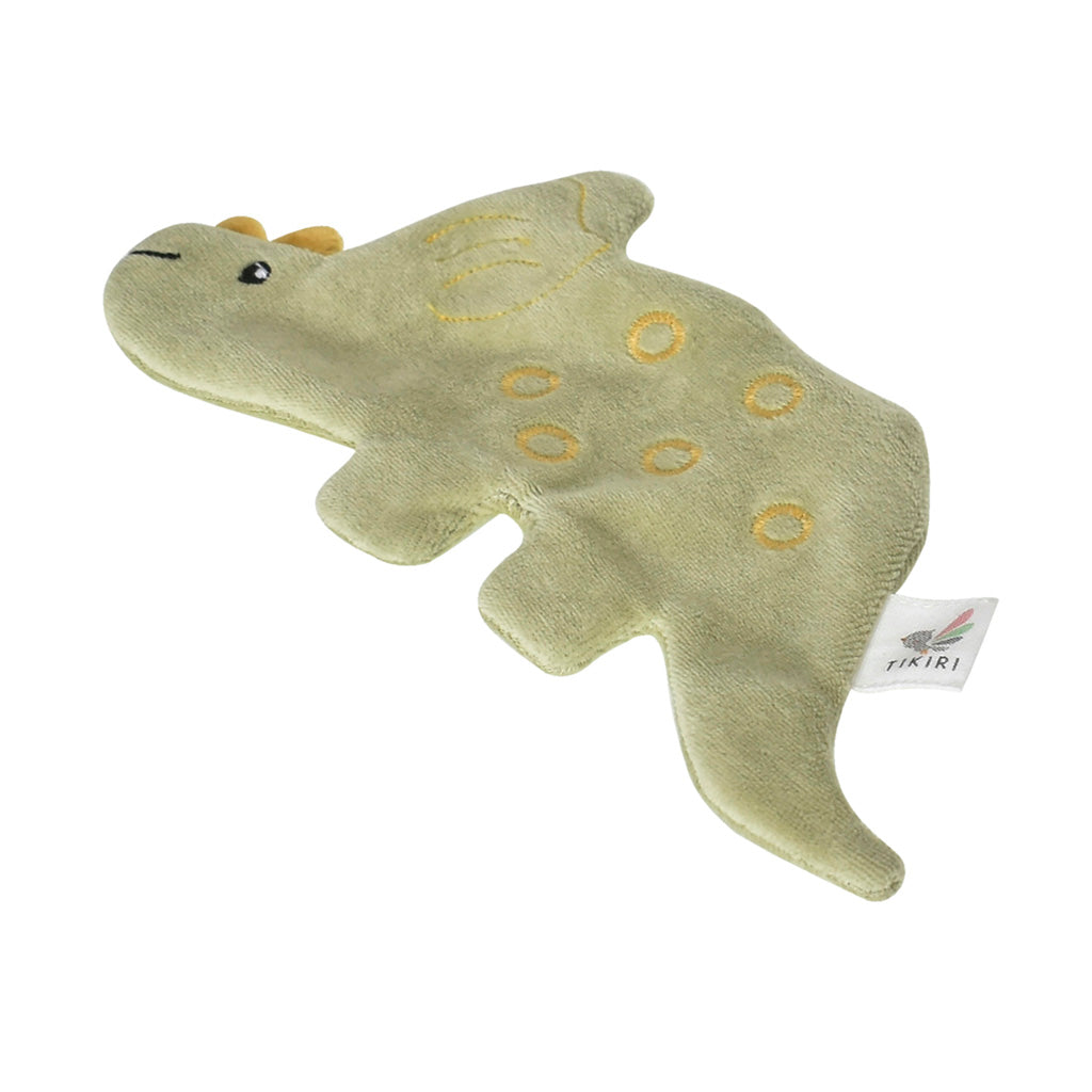 Green Triceratops Crinkle Sensory Toy