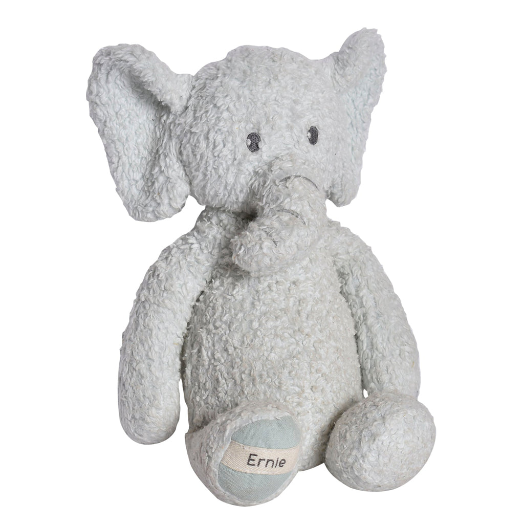 Peluche éléphant en sherpa de coton biologique