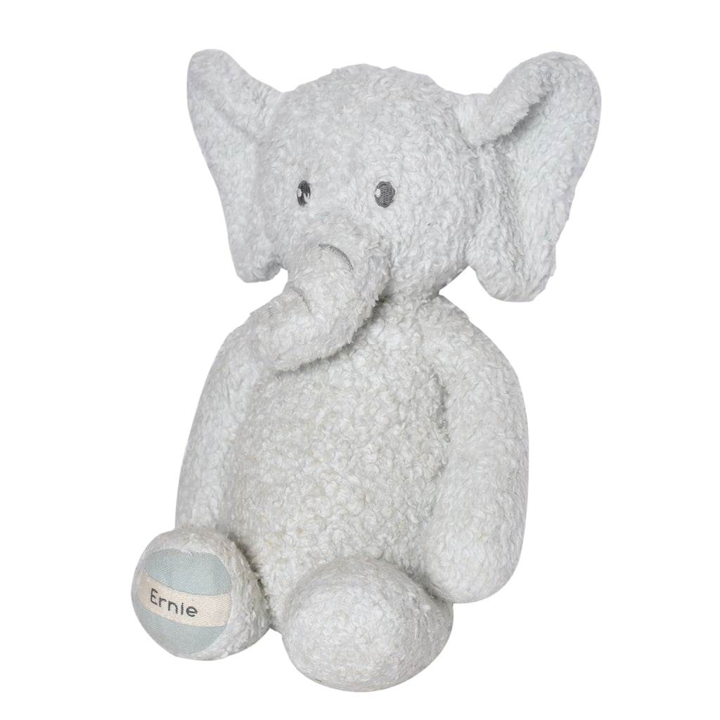 Peluche éléphant en sherpa de coton biologique