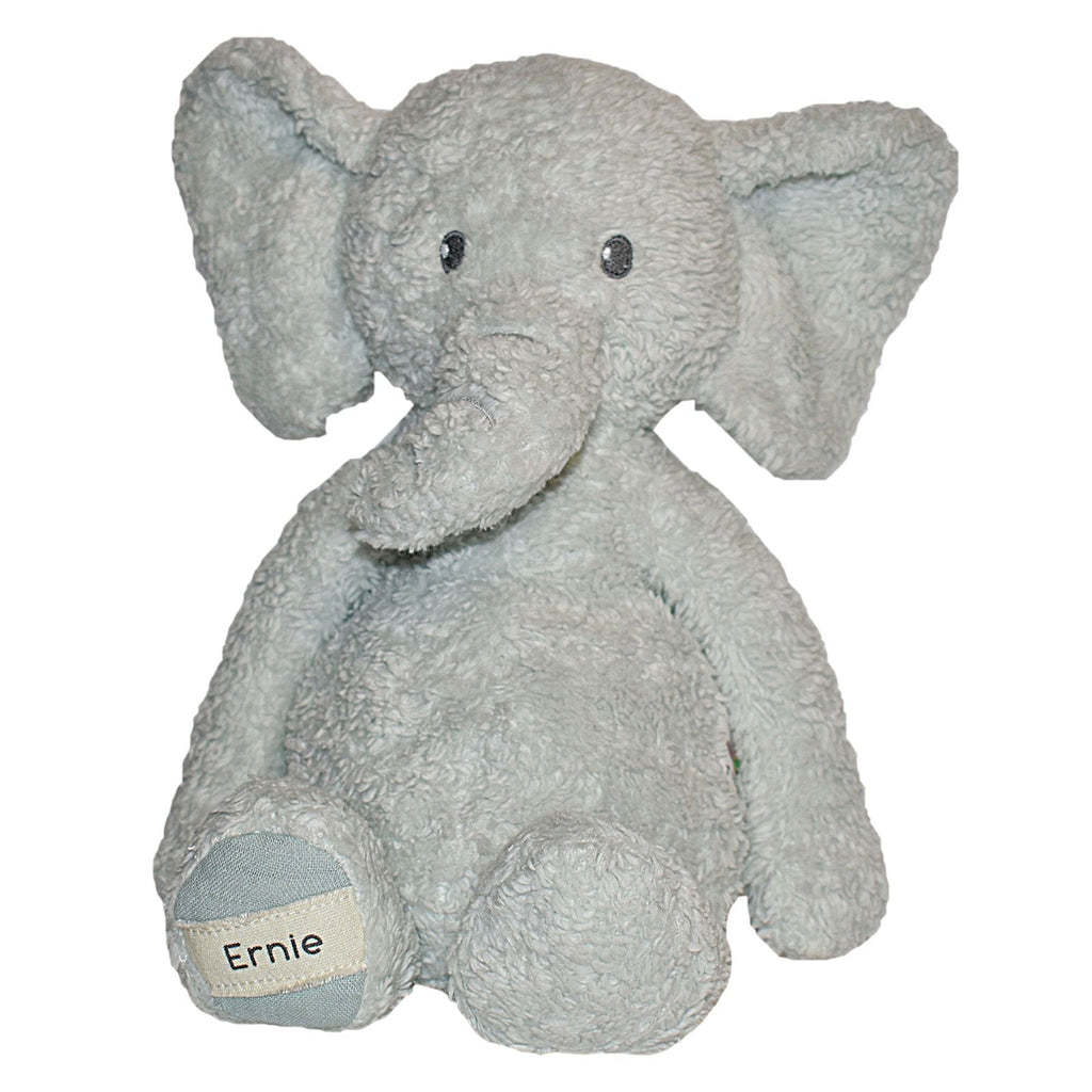 Peluche éléphant en sherpa de coton biologique