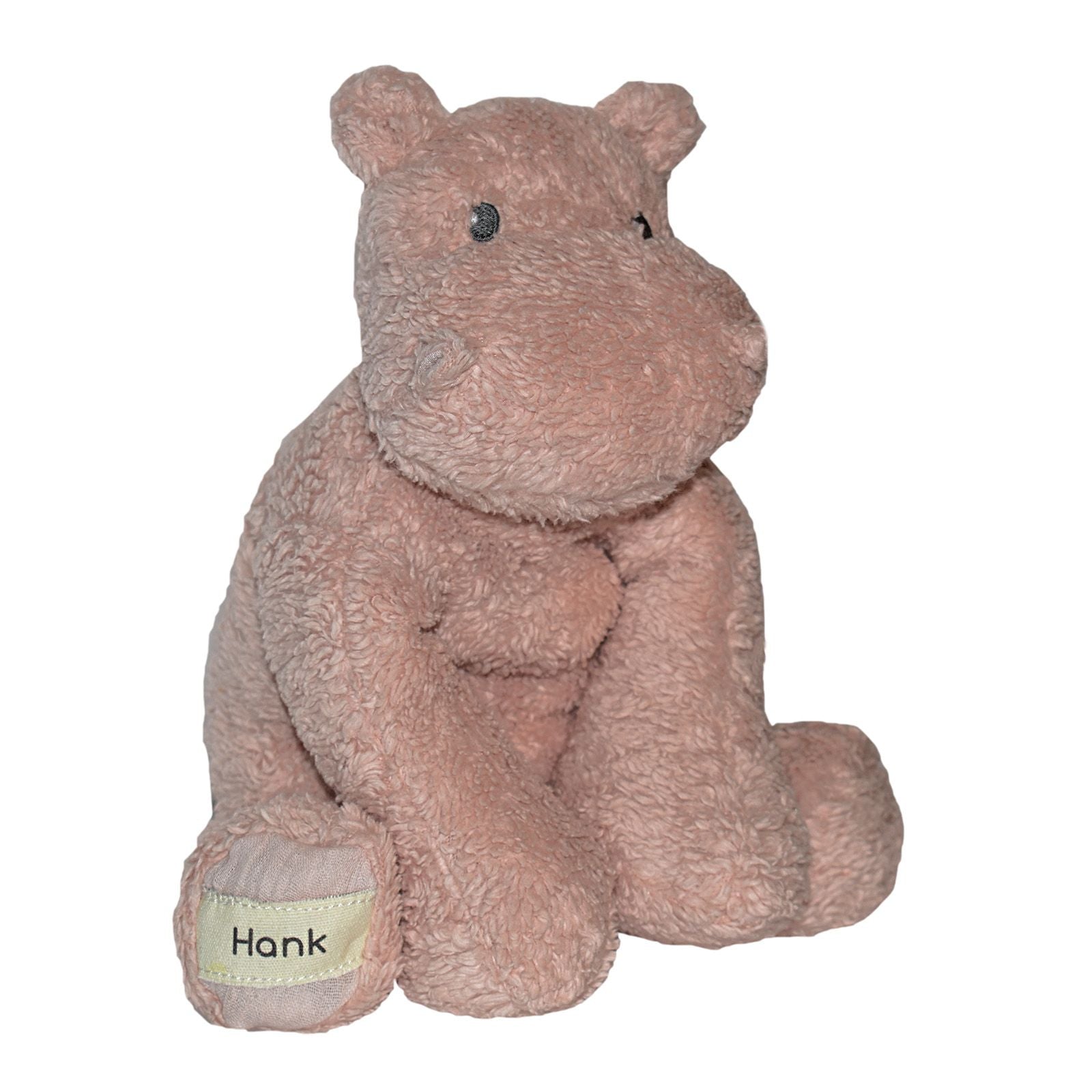 Peluche hippopotame en coton biologique