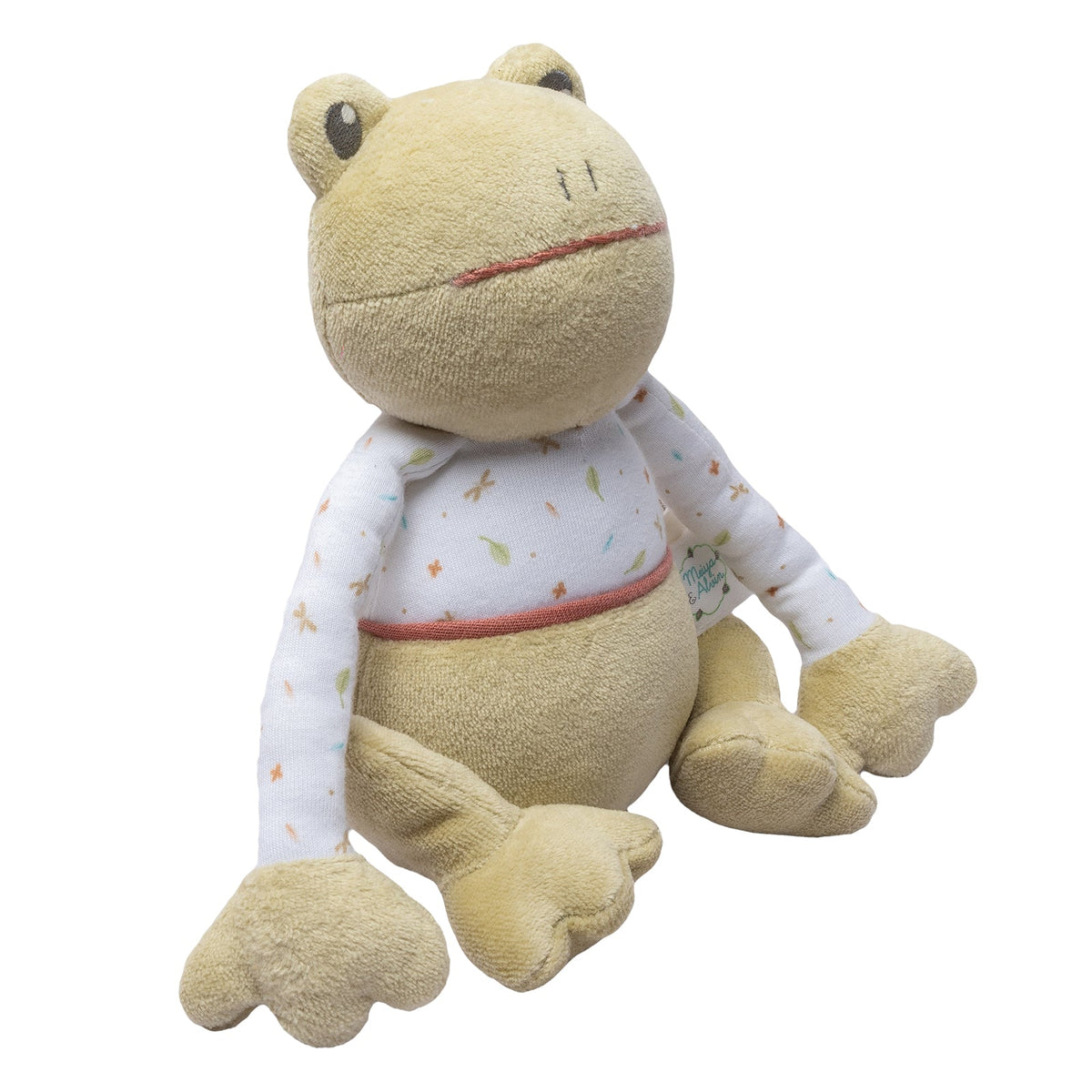 Biologische knuffekikker in een shirt met lange mouwen