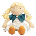 Bio-Weichpuppe mit besticktem Kleid & rosa Jacke