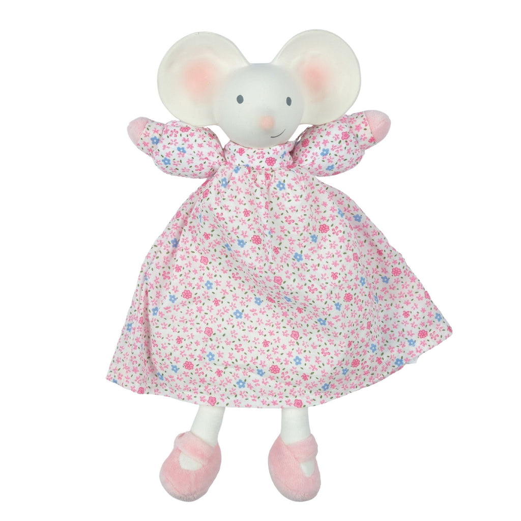 Doudou Rato com Mordedor em Borracha Natural Orgânica
